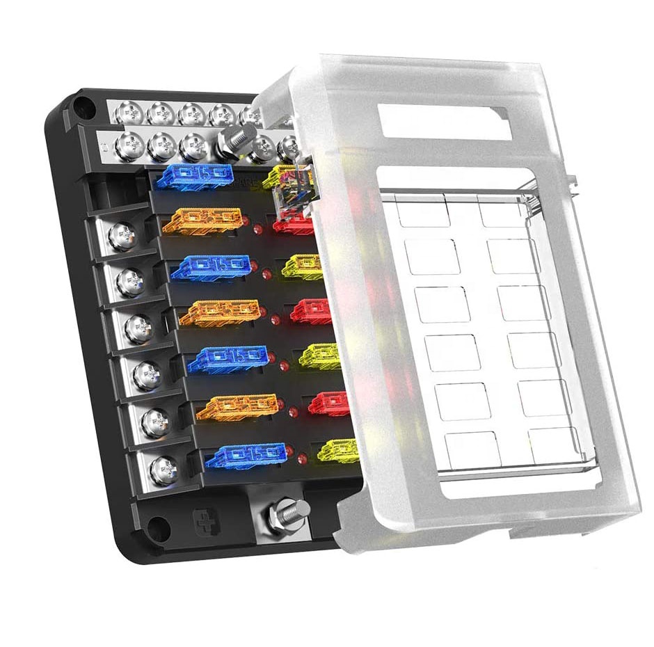 12way ATC Type Fuse Block with Fault Indicator Negative Busbar Buy