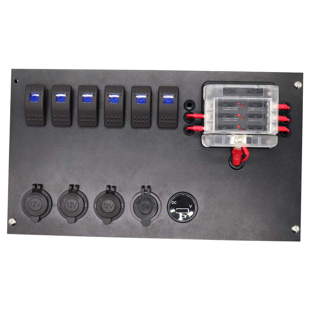 12v Camper Accessories Control Panel Box 12 Volt Campervan Equipment ...